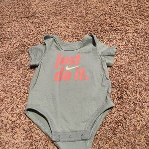Nike Green Baby Onesie
